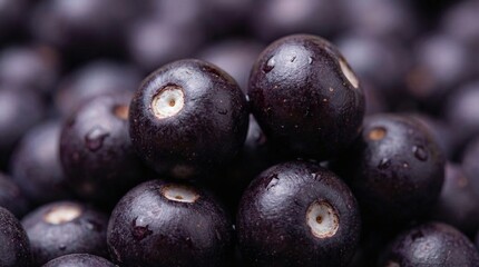 Macro texture of fresh organic a&ccedil;a&iacute; berries