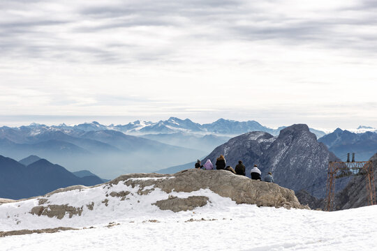 Ausblick vom Zugspitzplatt