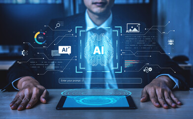 A creative platform powered by a generative AI brain. Users can enter prompts to generate content like images, interact with chatbots, and visualize data analytics. Fermion