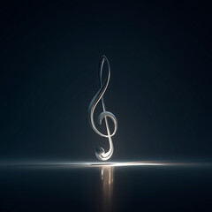 Dise&ntilde;o en 3d de una nota musical.