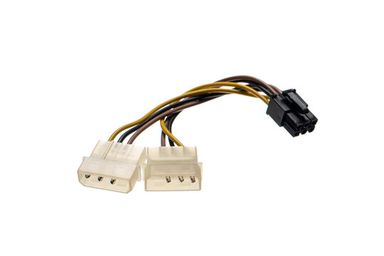 Dual Molex to 6 pin PCIE adapter