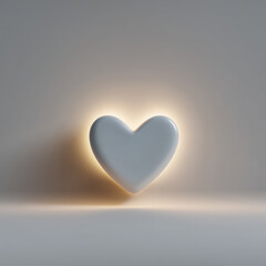 Dise&ntilde;o en 3d de un coraz&oacute;n.