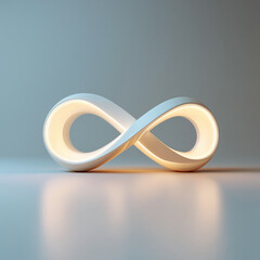 Imagen 3d del s&iacute;mbolo del infinito.