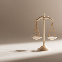 Dise&ntilde;o en 3d del s&iacute;mbolo de la justicia.