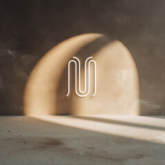 Imagen minimalista de un objeto de decoraci&oacute;n.