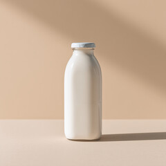 Imagen 3d de una botella de leche.