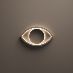 Imagen 3d de un s&iacute;mbolo de un ojo.