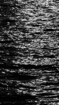 Black and White Rippling Water Surface &mdash; Dynamic Natural Motion. A high‑contrast black and white clip capturing natural rippling motion across a water surface. Perfect for b-rolls. 4K.