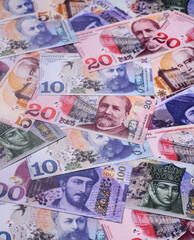Georgia money, the georgian lari currency, banknotes. Georgian money, the lari