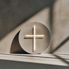 Imagen 3d de un s&iacute;mbolo religioso.