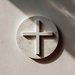 Imagen 3d de un s&iacute;mbolo religioso.