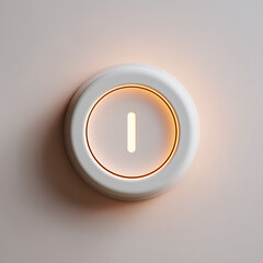 Imagen 3d de un bot&oacute;n de encendido.