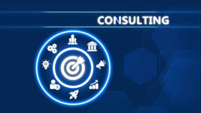 Professional Business Consulting and Strategic Advisory Services Animation