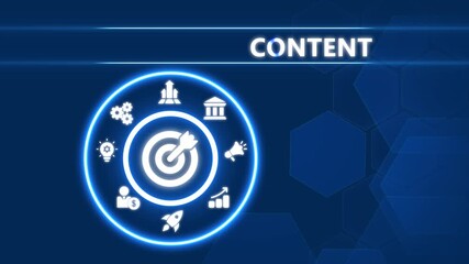 Digital Content Creation and Strategic Messaging - Business, Internet and Technology Concept