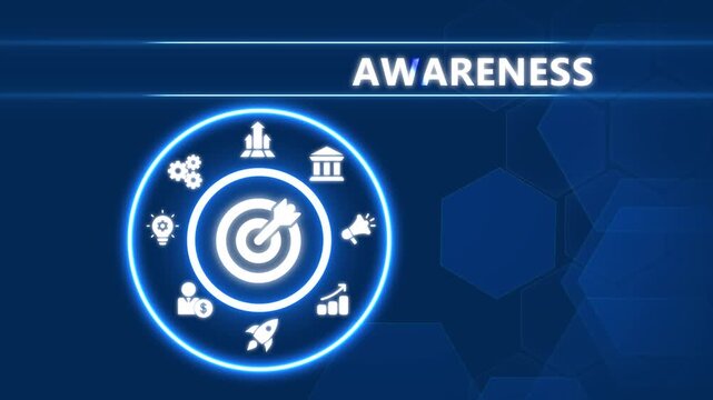 Brand Awareness and Marketing Strategy Business Concept