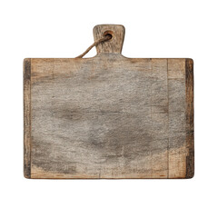 Fototapeta premium Blank wooden sign with rustic handle isolated on transparent background