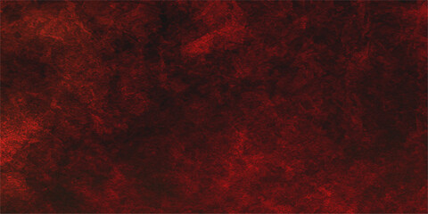 Fototapeta premium A vintage dark red grunge wall texture with a dirty paint pattern and smoke design creates an old paper backdrop featuring fire and light art for a Christmas wallpaper