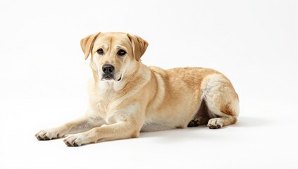 dog on white background