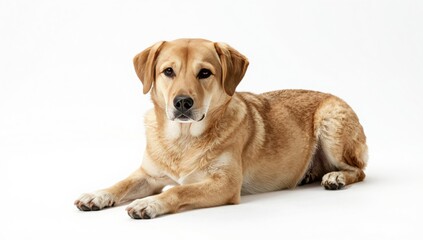 dog on white background