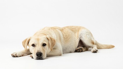 dog on white background