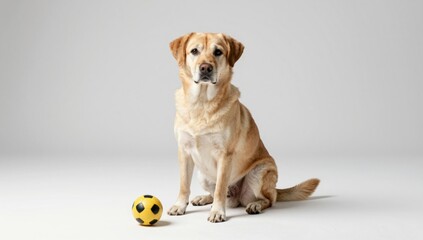 dog on white background