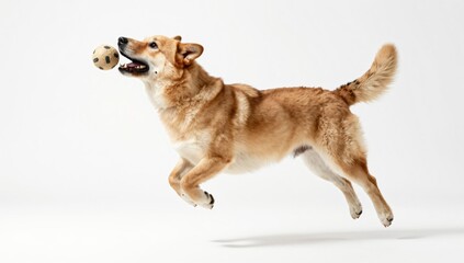 dog on white background