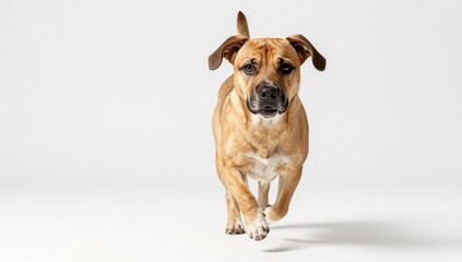 dog on white background