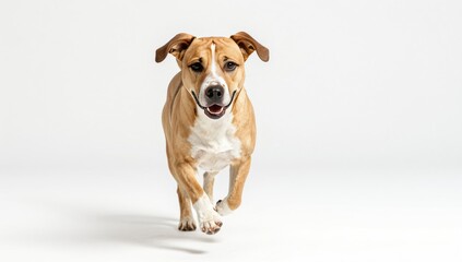 dog on white background