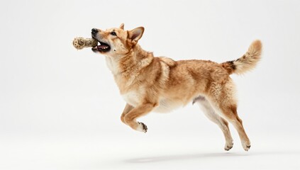 dog on white background