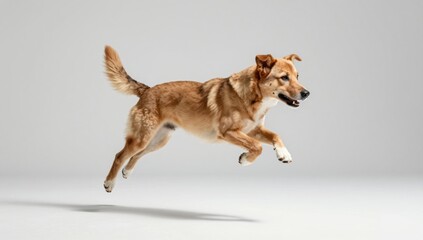 dog on white background