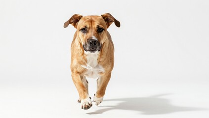 dog on white background