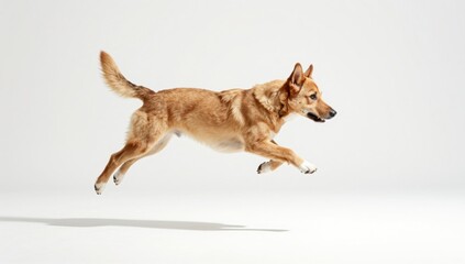 dog on white background