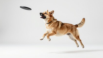 dog on white background