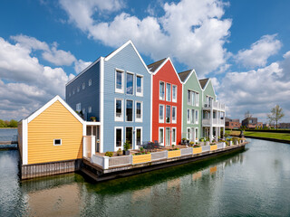 City view of Houten, Utrecht province, The Netherlands