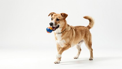 dog on white background