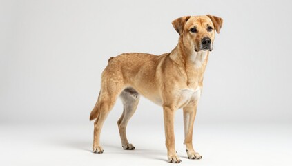 dog on white background