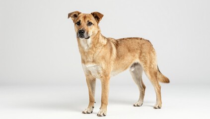 dog on white background