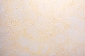 Fototapeta premium Neutral beige textured background wall for beauty, wellness or culinary branding mockup