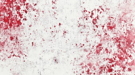 A textured background with a mix of white and red splashes. The surface appears weathered and abstract, suitable for various design applications.