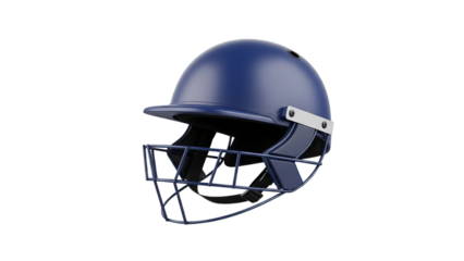 Blue Cricket Helmet Isolated on Transparent Background PNG, Blue Cricket Helmet cutouts 