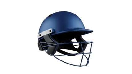 Blue Cricket Helmet Isolated on Transparent Background PNG, Blue Cricket Helmet cutouts 