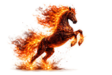 horse in the fire