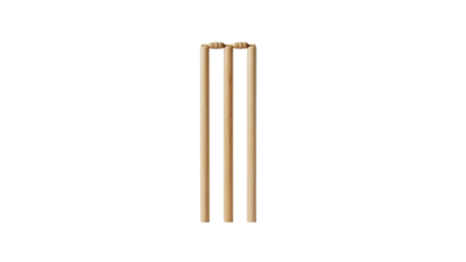 Cricket Wooden Stumps Isolated on Transparent Background PNG, Cricket Wooden Stumps cutouts 