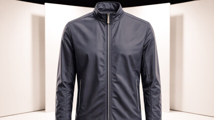 black suit on a white background