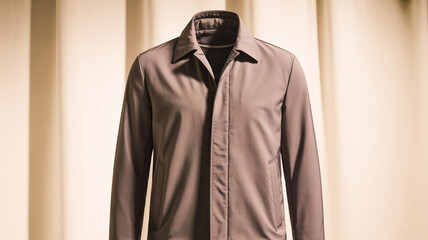 black suit on a white background