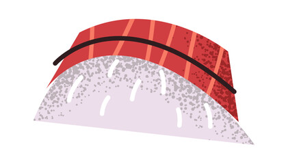 Sushi with salmon sticker design