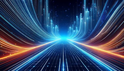 cyberspace data flow visualization