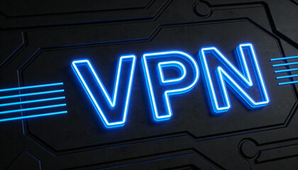 secure VPN tunnel connecting devices, encrypted connection concept 