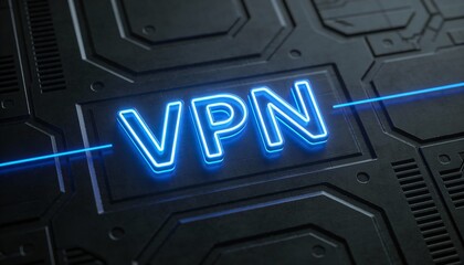 secure VPN tunnel connecting devices, encrypted connection concept 