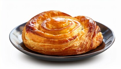 elegant danish pastry a sweet morning treat isolated on clear background